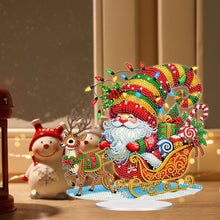 Load image into Gallery viewer, Acrylic Special Shape Christmas Goblin and Elk Desktop Diamond Art Kits
