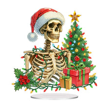 Load image into Gallery viewer, Acrylic Special Shape Christmas Tree and Skeleton Desktop Diamond Art Kits
