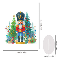 Load image into Gallery viewer, Acrylic Special Shape Christmas Nutcracker Desktop Diamond Art Kits for Beginner

