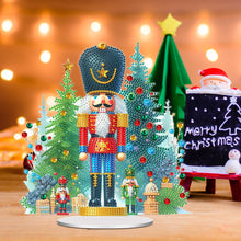Load image into Gallery viewer, Acrylic Special Shape Christmas Nutcracker Desktop Diamond Art Kits for Beginner
