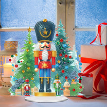 Load image into Gallery viewer, Acrylic Special Shape Christmas Nutcracker Desktop Diamond Art Kits for Beginner
