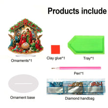 Load image into Gallery viewer, Acrylic Special Shape Christmas Faith Desktop Diamond Art Kits for Home Decor
