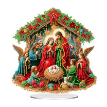 Load image into Gallery viewer, Acrylic Special Shape Christmas Faith Desktop Diamond Art Kits for Home Decor
