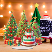 Load image into Gallery viewer, Acrylic Special Shape Christmas Tree And Cake Desktop Diamond Art Kits
