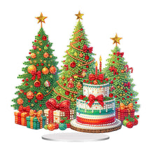 Load image into Gallery viewer, Acrylic Special Shape Christmas Tree And Cake Desktop Diamond Art Kits
