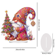 Load image into Gallery viewer, Acrylic Special Shape Christmas Gnome Desktop Diamond Art Kits for Home Decor
