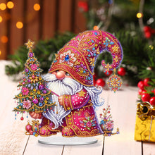 Load image into Gallery viewer, Acrylic Special Shape Christmas Gnome Desktop Diamond Art Kits for Home Decor
