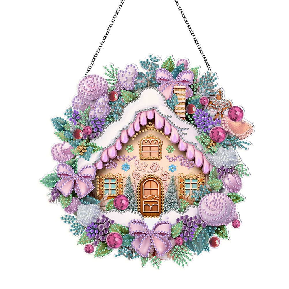 Lamp Diamond Painting Hanging Pendant DIY Diamond Art Pendant Kit for Art Crafts