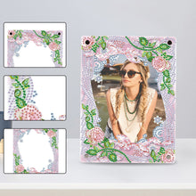 Load image into Gallery viewer, Floral Special Shape Diamond Painting Photo Frame Home Decor Gift (Flower Pink)

