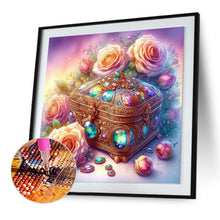 Load image into Gallery viewer, Diamond Painting - Full Round - Rose treasure box (30*30CM)
