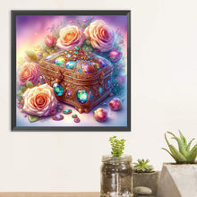 Load image into Gallery viewer, Diamond Painting - Full Round - Rose treasure box (30*30CM)
