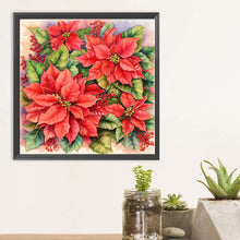 Load image into Gallery viewer, Diamond Painting - Full Round - Poinsettia (30*30CM)
