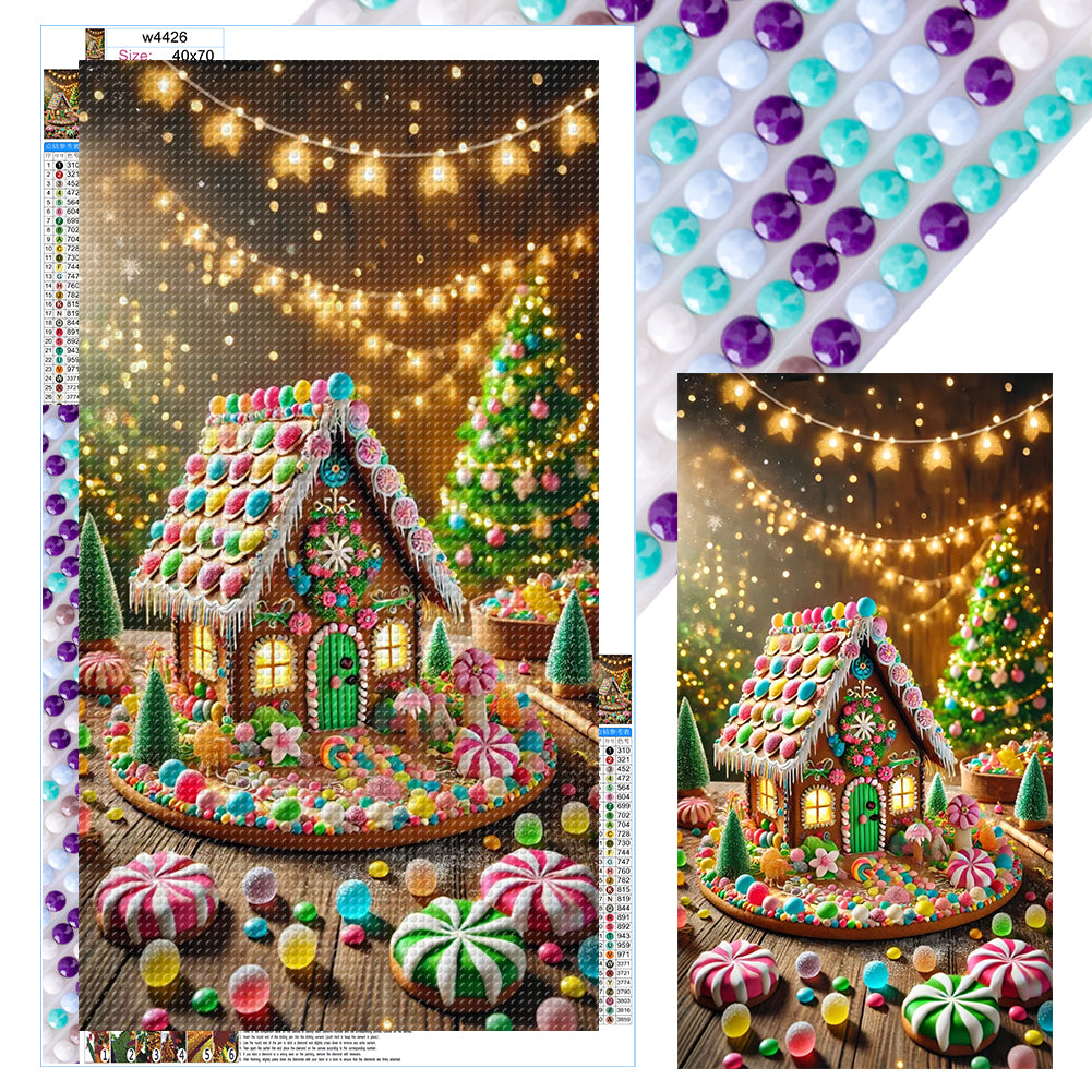 Diamond Painting - Full Round - Christmas cookie cottage (40*70CM)