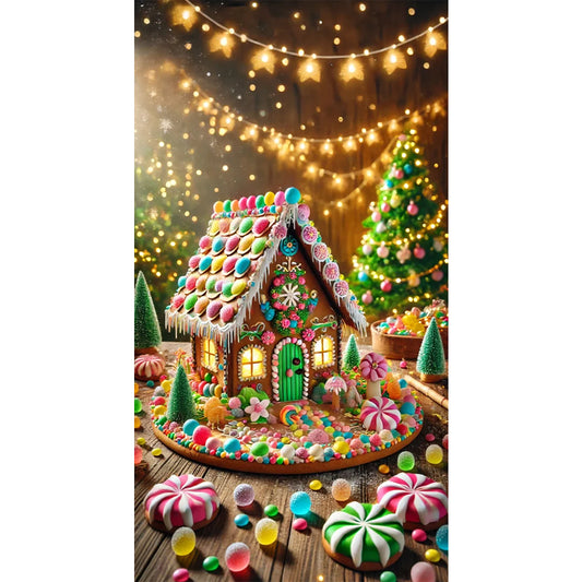 Diamond Painting - Full Round - Christmas cookie cottage (40*70CM)