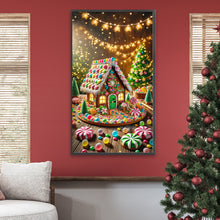 Load image into Gallery viewer, Diamond Painting - Full Round - Christmas cookie cottage (40*70CM)
