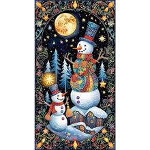 Load image into Gallery viewer, Diamond Painting - Full Round - Christmas tree snowman (40*70CM)
