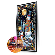 Load image into Gallery viewer, Diamond Painting - Full Round - Christmas tree snowman (40*70CM)
