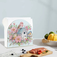 Load image into Gallery viewer, Animal Acrylic DIY 5D Diamond Art Painting Napkin Holder Set Home Decor (Birds)
