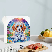 Load image into Gallery viewer, Animal Acrylic DIY 5D Diamond Art Painting Napkin Holder Set Home Decor (Dog)
