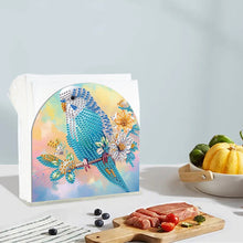 Load image into Gallery viewer, Animal Acrylic DIY 5D Diamond Art Painting Napkin Holder Set Home Decor (Parrot)
