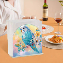 Load image into Gallery viewer, Animal Acrylic DIY 5D Diamond Art Painting Napkin Holder Set Home Decor (Parrot)
