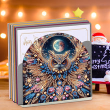 Load image into Gallery viewer, Animal Acrylic DIY 5D Diamond Art Painting Napkin Holder Set Home Decor (Owl)
