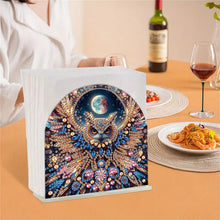 Load image into Gallery viewer, Animal Acrylic DIY 5D Diamond Art Painting Napkin Holder Set Home Decor (Owl)
