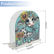 Load image into Gallery viewer, Animal Acrylic DIY 5D Diamond Art Painting Napkin Holder Set Home Decor (Cow)
