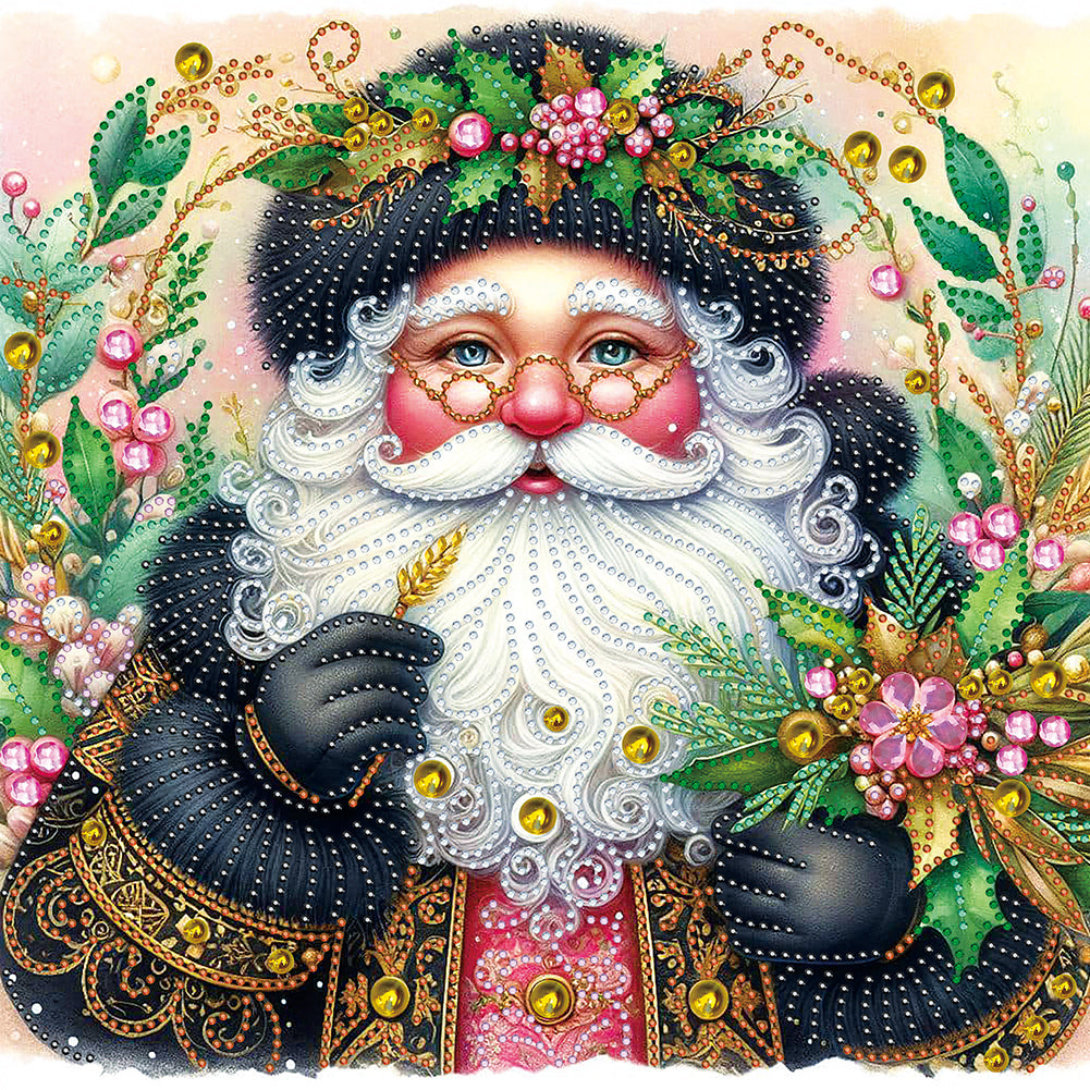 Diamond Painting - Partial Special Shaped - Santa Claus (40*40CM)