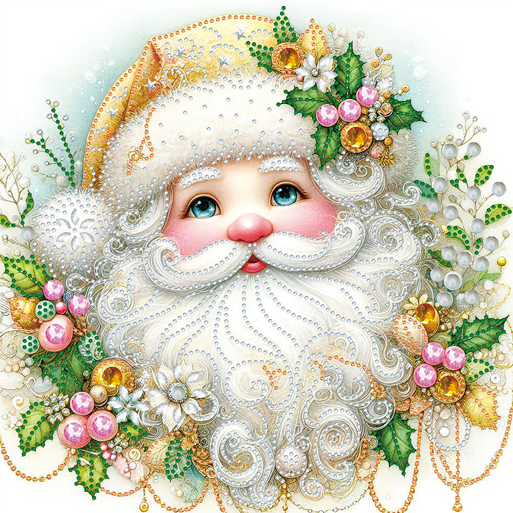 Diamond Painting - Partial Special Shaped - Santa Claus (40*40CM)