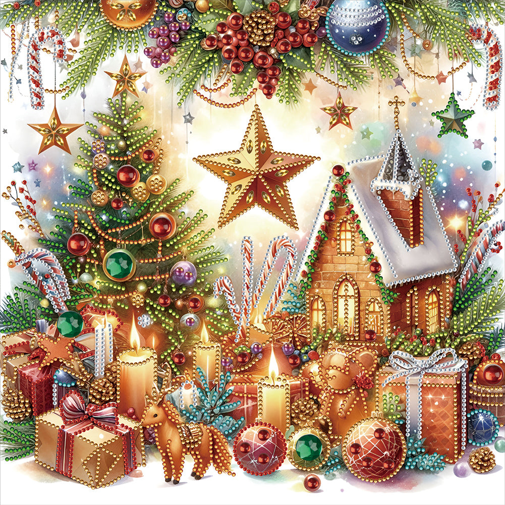 Diamond Painting - Partial Special Shaped - Christmas gift (40*40CM)