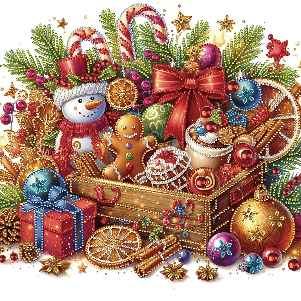 Diamond Painting - Partial Special Shaped - Christmas gift (40*40CM)