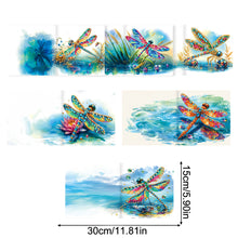 Load image into Gallery viewer, 6Pcs Diamond Painting Greeting Card Dragonfly Diamond Handmade Card for Friends
