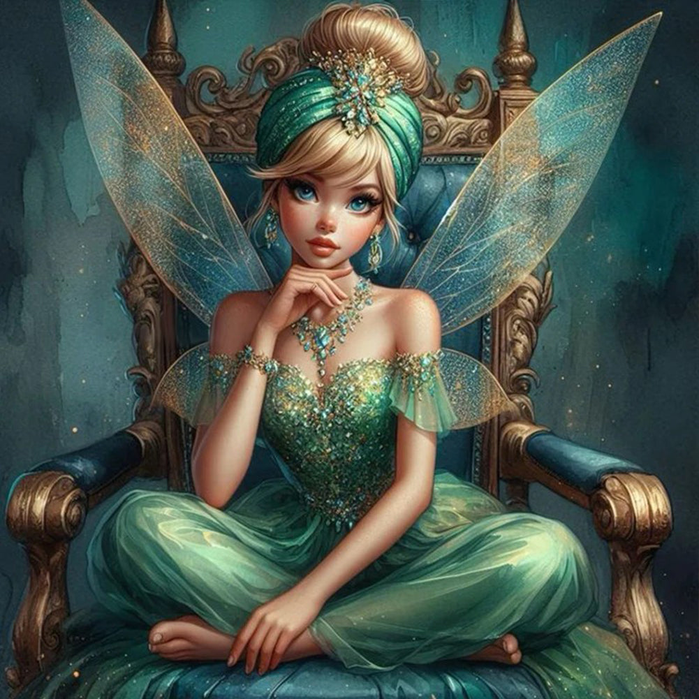 Diamond Painting - Full Round - Disney Tinker Bell (40*40CM)