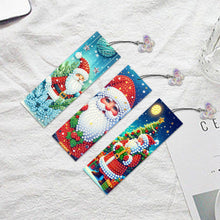 Load image into Gallery viewer, 3Pcs Special Shape Christmas Tree Diamond Painting Bookmark for Adults Beginners
