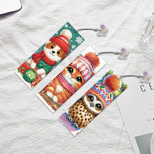 Load image into Gallery viewer, 3Pcs Special Shape Christmas Tree Diamond Painting Bookmark for Adults Beginners
