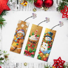 Load image into Gallery viewer, 3Pcs Special Shape Christmas Tree Diamond Painting Bookmark for Adults Beginners
