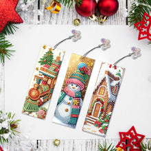 Load image into Gallery viewer, 3Pcs Special Shape Christmas Tree Diamond Painting Bookmark for Adults Beginners
