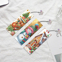 Load image into Gallery viewer, 3Pcs Special Shape Christmas Tree Diamond Painting Bookmark for Adults Beginners
