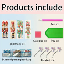 Load image into Gallery viewer, 4Pcs Special Shape Christmas Tree Diamond Painting Bookmark for Reading Day Gift
