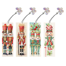 Load image into Gallery viewer, 4Pcs Special Shape Christmas Tree Diamond Painting Bookmark for Reading Day Gift

