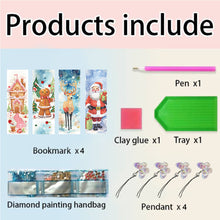 Load image into Gallery viewer, 4Pcs Special Shape Christmas Tree Diamond Painting Bookmark for Reading Day Gift
