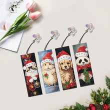 Load image into Gallery viewer, 4Pcs Special Shape Christmas Tree Diamond Painting Bookmark for Reading Day Gift
