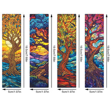 Load image into Gallery viewer, 4Pcs Special Shape Christmas Tree Diamond Painting Bookmark for Reading Day Gift
