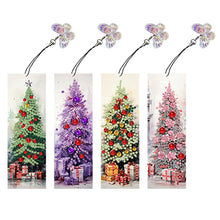 Load image into Gallery viewer, 4Pcs Special Shape Christmas Tree Diamond Painting Bookmark for Reading Day Gift
