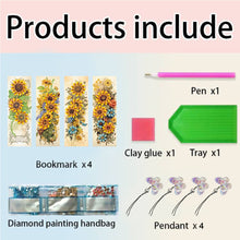 Load image into Gallery viewer, 4Pcs Special Shape Christmas Tree Diamond Painting Bookmark for Reading Day Gift
