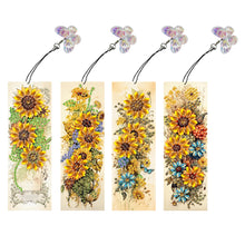 Load image into Gallery viewer, 4Pcs Special Shape Christmas Tree Diamond Painting Bookmark for Reading Day Gift
