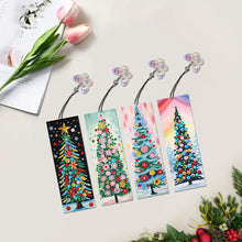 Load image into Gallery viewer, 4Pcs Special Shape Christmas Tree Diamond Painting Bookmark for Reading Day Gift
