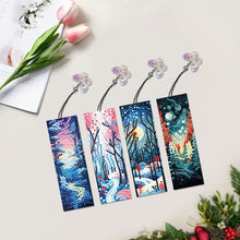 Load image into Gallery viewer, 4Pcs Special Shape Christmas Tree Diamond Painting Bookmark for Reading Day Gift
