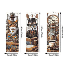 Load image into Gallery viewer, 3Pcs Special Shape Animals 5D DIY Diamond Painting Bookmark for Reading Day Gift
